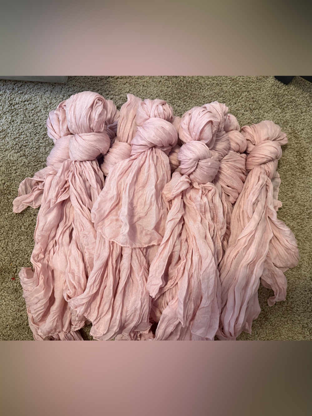 12 Dusty Pink Cheesecloth Table Runners 10 Ft Gauze Boho Wedding Party Decor